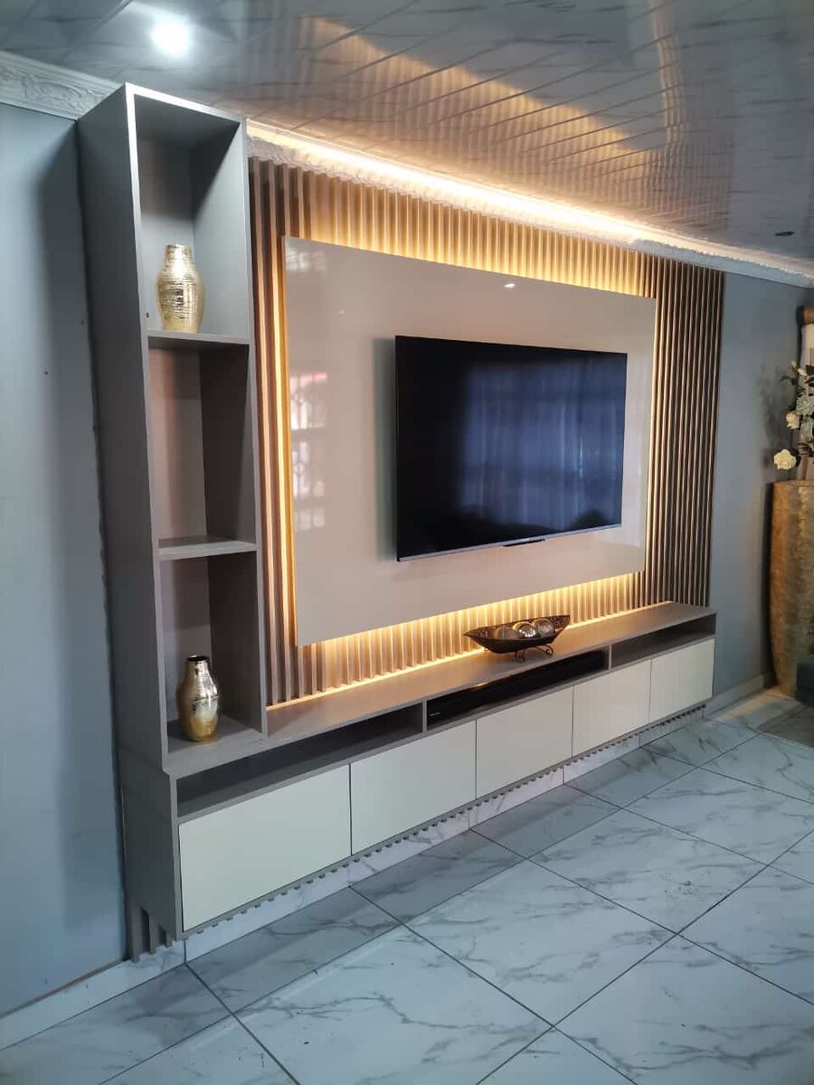 Custom floating furniture installation 8
