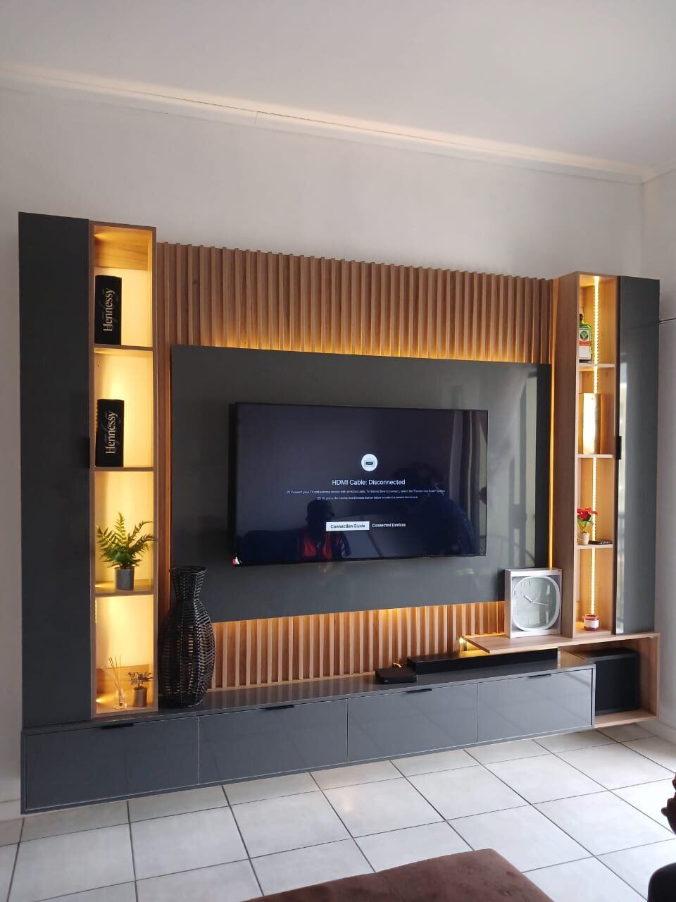 Modern floating TV stand